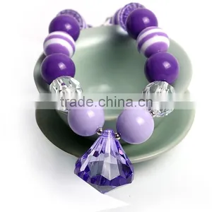 Wholesale Cheap Necklaces for Baby Girls Baby Purple Fashion Necklace thumbnail-1