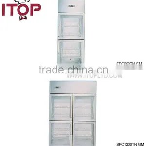 Stainless Steel Body Refrigerated Glass Door Cabinet thumbnail-1