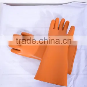10 KV Rubber Latex Electrical Insulated Working Gloves thumbnail-1