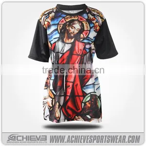 Dye Sublimation Darts Shirts 100% Polyester Sublimation t Shirt thumbnail-5