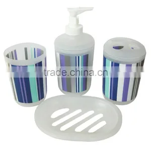 Colourful 4pcs Plastic Bathroom Set China thumbnail-3