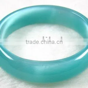 60mm Inside Diameter Cat Eye Natural Gemstone Bangle thumbnail-1