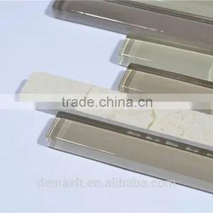 Fashionable Strip Brown Glass Mosaic Dark Brown Mixed Color thumbnail-3
