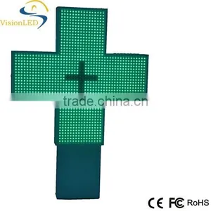 Shenzhen Good Quality Double Side Led Cross Led Cross Edit Software Sign for Pharmacy Outdoor thumbnail-3