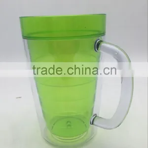 USA Best Seller Green 500ml BPA Free Double Wall With 20oz Tumbler Lid thumbnail-1