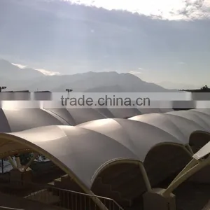 PTFE Tensile Architecture Membrane Structure and Against Typhoon Canopy for Stadium and Natatorium thumbnail-1