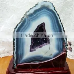 Wholesale Brazilian Amethyst Agate Geode / Kinds of Natural Amethyst Agate Geode thumbnail-6