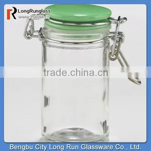 LongRun 3oz 2014 New Products Spice Jars With Green Ceramic Lids Customized Kitchen Glassware thumbnail-1