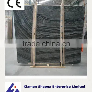 Black Facade Marble Slab With White Veins thumbnail-2