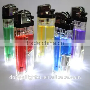 Refillable Color Gas Flint Lighter LED thumbnail-6