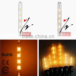 High Quality Retro LED Filament Light Bulb T30 300 E27 Tubular Lamp Warm White Dimmable 110/220V thumbnail-1