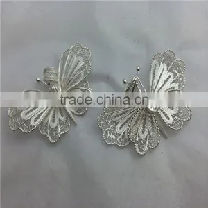 Pure Silver Butterfly Decorations Silver Plating Butterfly Artwork Electroplating Factory thumbnail-3