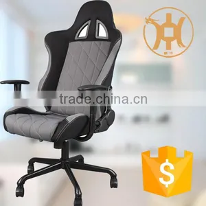 HC-R003 Best Grey Fabric Office Racing Chair on Sale thumbnail-1