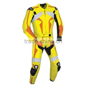 Motorbike Leather Suit(black, Yellow and Red Combination) thumbnail-1