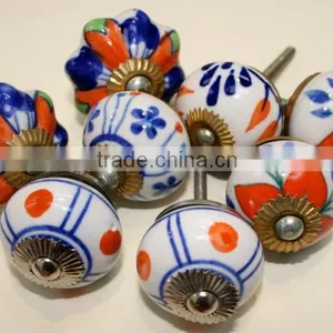 Ceramic Door Knobs/Wholesale Decorative Colorful Knobs/For Kitchen Cabinet,Door,Furniture Handles 03 thumbnail-1