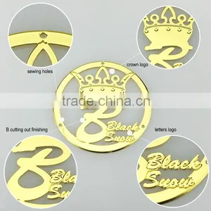 Women Long Design Cotton Floral Kaftan Abaya With Metal Gold 3d Logo thumbnail-2