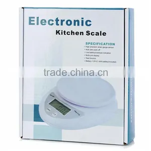 High-end Food Grade Plastic Digit 5kg/1g Kitchen Gram Scale thumbnail-6