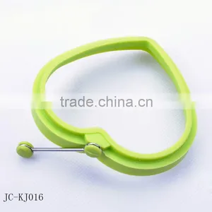 Green Soft Silicone Heart Shape Pancake Egg Ring thumbnail-1