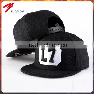 Wholesale Flat Brim 100%acrylic 6 Panel Snapback Custom thumbnail-1