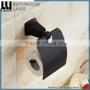 12133 Modern New Fashion American Style Black Bathroom Equipments Toilet Paper Holder thumbnail-3