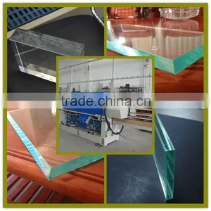 9 Motors PLC Control Automatic Glass Straight-Line Miter Edge Grinding Machine / Automatic Glass Grinding Machine (RTJM93P) thumbnail-1