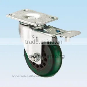 Hot Selling Medium Duty 100mm Fixed Caster And Wheel thumbnail-2