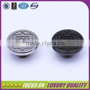 Good Plating Zinc Alloy Made Silver Jeans Button thumbnail-1