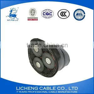 3*6mm2- Stranded Aluminum Conductore 3 Core XLPE Insulated PVC Sheathed Steel-tape Armoured Underground Power Cable-YJLV22 thumbnail-2