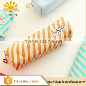 Wholesale Custom Clear Canvas Zipper Fashion Stationary Pencil Cases thumbnail-1