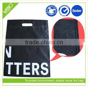 Eco Tote Laminated Shopping Die Cut Handle Sealed Bag thumbnail-1