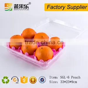 New Design Disposable Fruit Shaped Plastic Peach Packing Container thumbnail-4