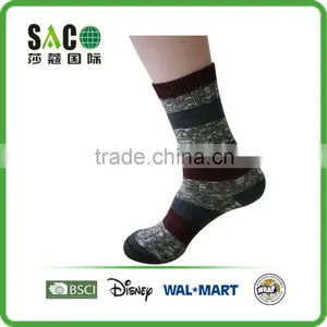 Wide Stripe Heavy Yarn Thick Quard Man Socks thumbnail-4