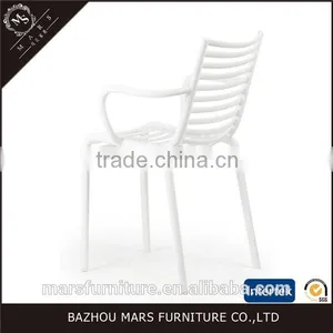 Cheap Plastic Dining Chairs With Armrest Modern thumbnail-6