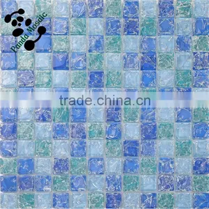 SMS14 Blue Colour Mosaic Swimming Pool Material Mosaic Crystal Glass Mosaic Tile thumbnail-3