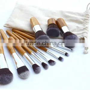 11 Pcs Wholesale Cosmetic Makeup Makeup Brush Set Professional Makeup Brush Set With Wood Case thumbnail-1