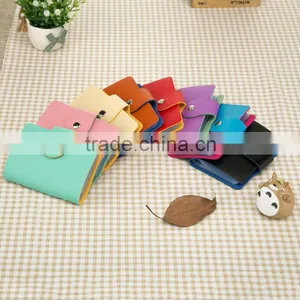 Fashion Business Credit Card Holder Bags PU Leather Strap Buckle Bank Card Bag thumbnail-3