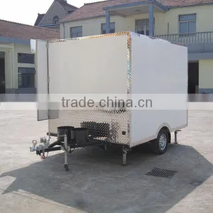 JX-FS280A Stainless Steel Mobile Fast Food Trailer With Foldable Advertising Board thumbnail-4