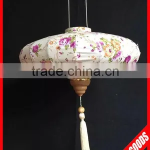 14inch Jacquard Fabric UFO Shape Lantern for Sale thumbnail-1