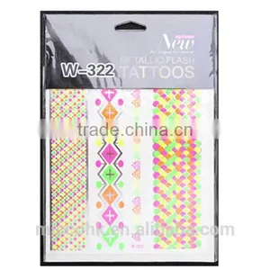 2016 Non-toxic Body Art Custom Flash Temporary Tattoo Sticker thumbnail-3