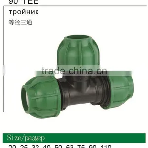 Professional 25mm PP Compression 90 Degree Tee Quality / Price Good thumbnail-1