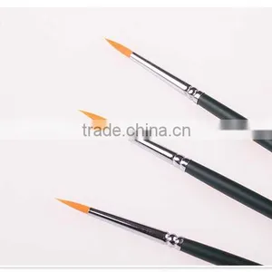 Hot Selling Wooden Hair Brush With Nylon Paint Brush Set thumbnail-5