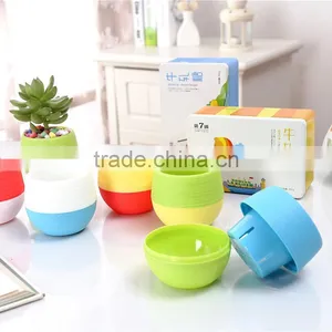 Zakka Plastic Injection Round Flower Pot thumbnail-3
