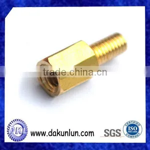 China Custom Hex Brass Bolt With Thread thumbnail-1