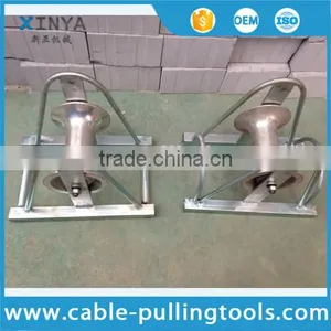 Straight Line Cable Roller Cable Laying Roller With Aluminum Wheel Galvanized thumbnail-1
