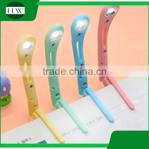 Portable Flexible Target Adjustable Macaroon Plastic Foldable Wireless Small Mini Led Night Clamp Clip Reading Book Light Lamp thumbnail-1