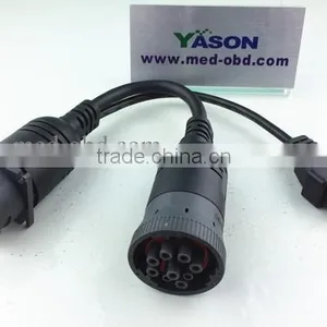 J1939 Male Connector to J1939 Female Connector and OBD2 J1962 Female Connector thumbnail-1