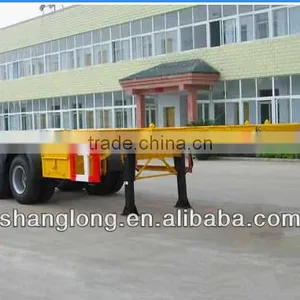 China Manufacturer 2 Axles 40ft Flatbed New Semi Trailer thumbnail-1