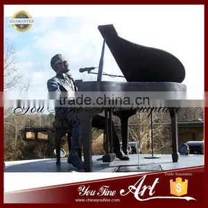 Outdoor Decor Bronze Ray Charles Music Statue thumbnail-4
