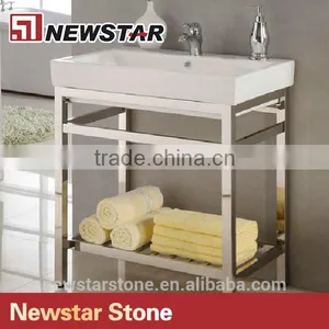 Hotel Stainless Steel Bathroom Vanity Units thumbnail-3