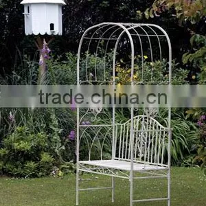 Decorative Artistic Wedding Metal Arch With Bench thumbnail-1